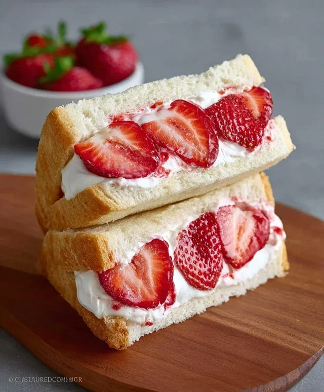 4-ingredient Strawberry Sando