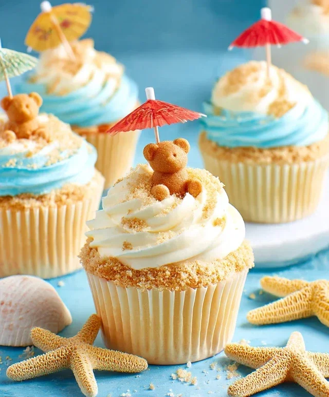 Beach Party Cupcakes