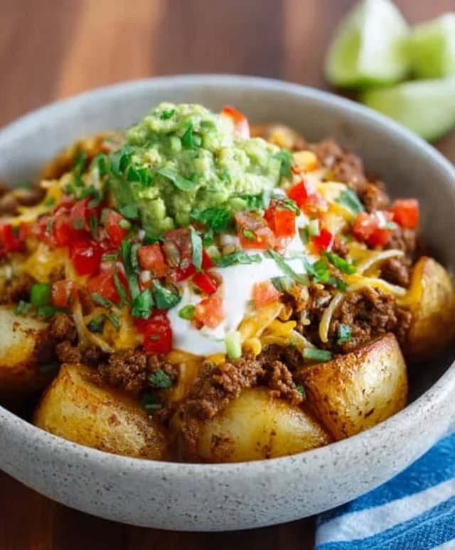 Loaded Potato Taco Bowl