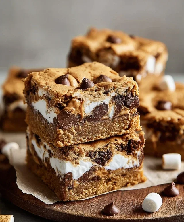 Peanut Butter S'mores Blondies