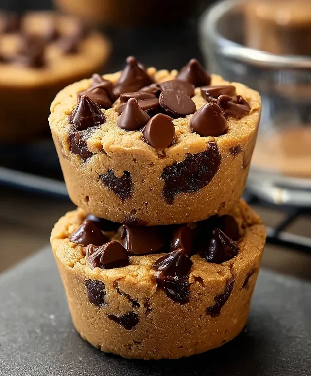 Peanut Butter Chocolate Chip Cookie Cups