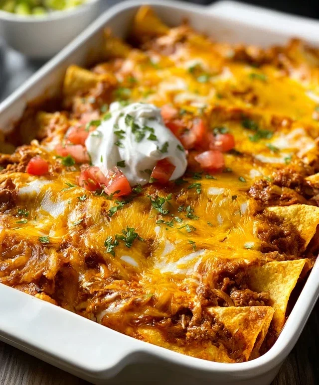 Tortilla Chip Enchiladas
