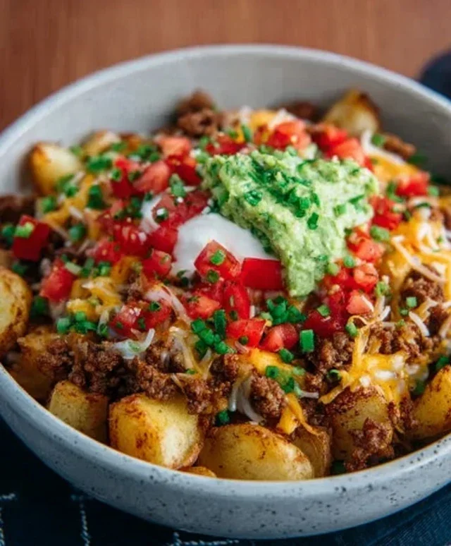 Loaded Potato Taco Bowl