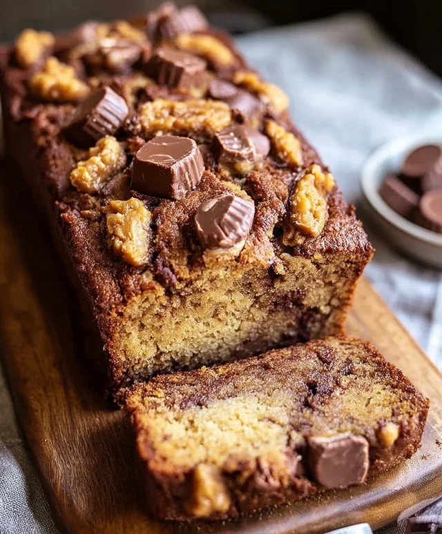 Reeses Peanut Butter Banana Bread
