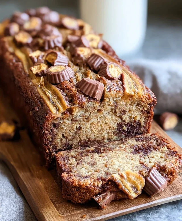 Reeses Peanut Butter Banana Bread