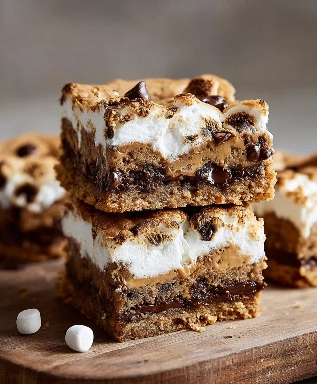 Peanut Butter S'mores Blondies