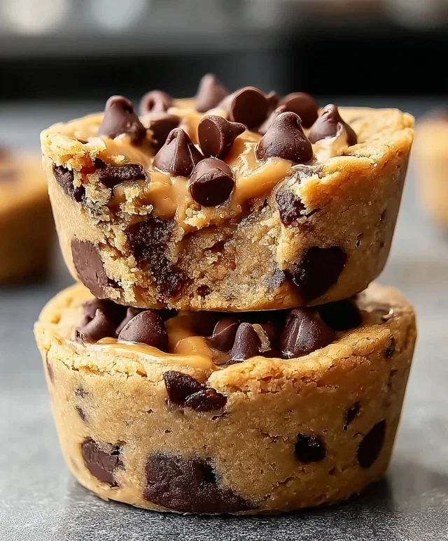Peanut Butter Chocolate Chip Cookie Cups
